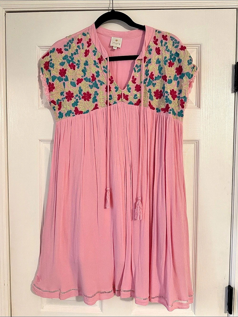 j.marie Floral Mini Dress in Pink Size XS Like New